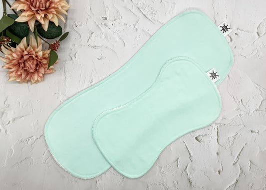 Sea Foam Soft Pastel Burp Cloths