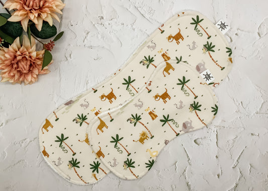 Safari Animals Burp Cloths