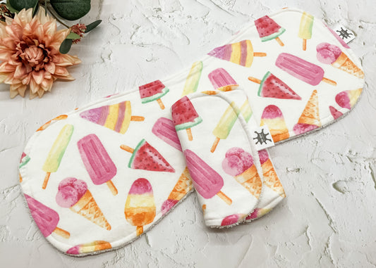 Popsicles Burp Cloths